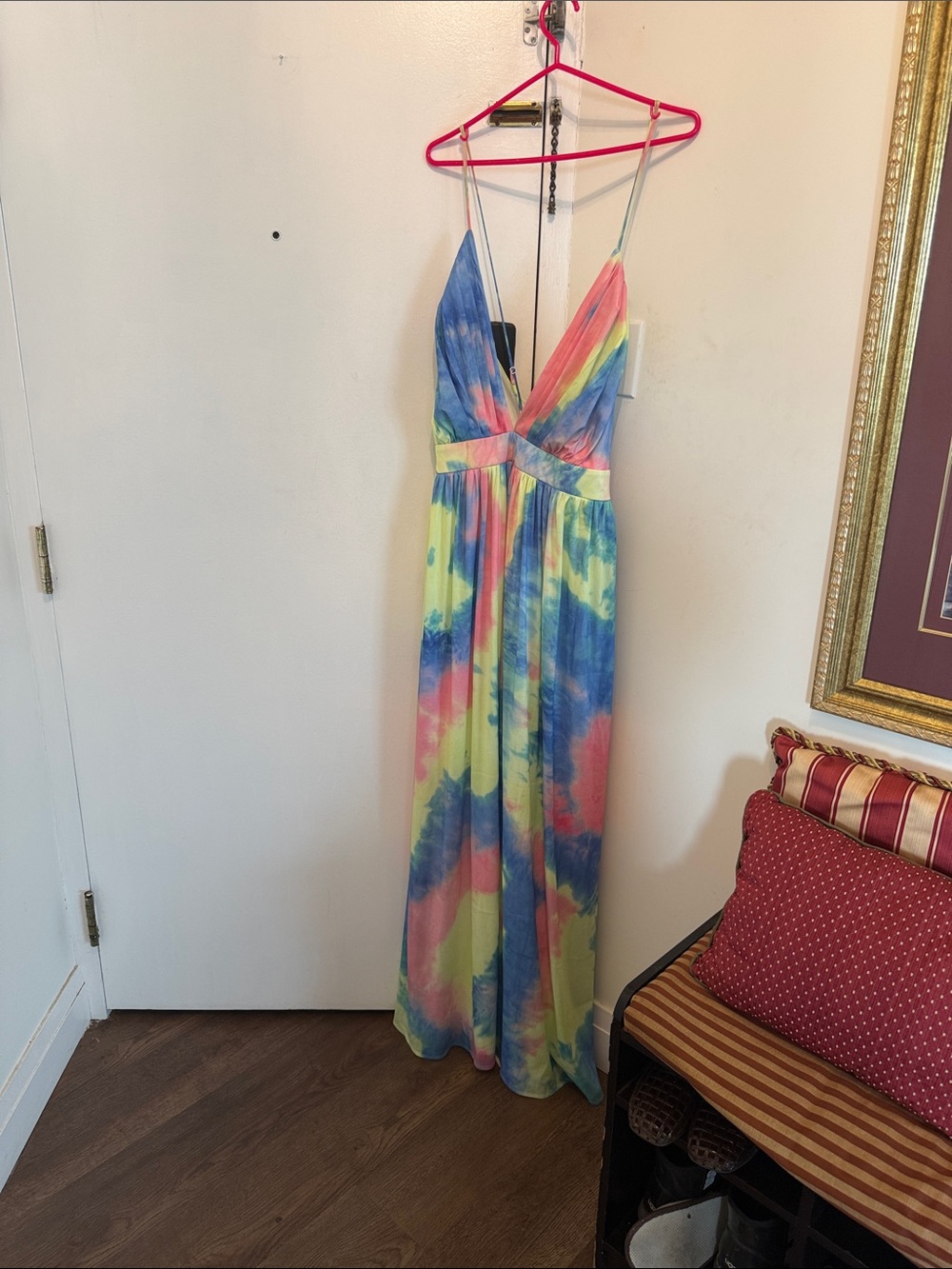 Kids Tie-Dye Maxi One-Piece Dress - Multicolor